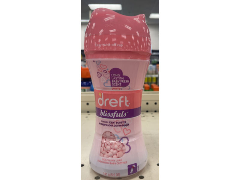 Dreft Blissfuls In-Wash Scent Booster, Baby Fresh, 5.0 oz/141 g