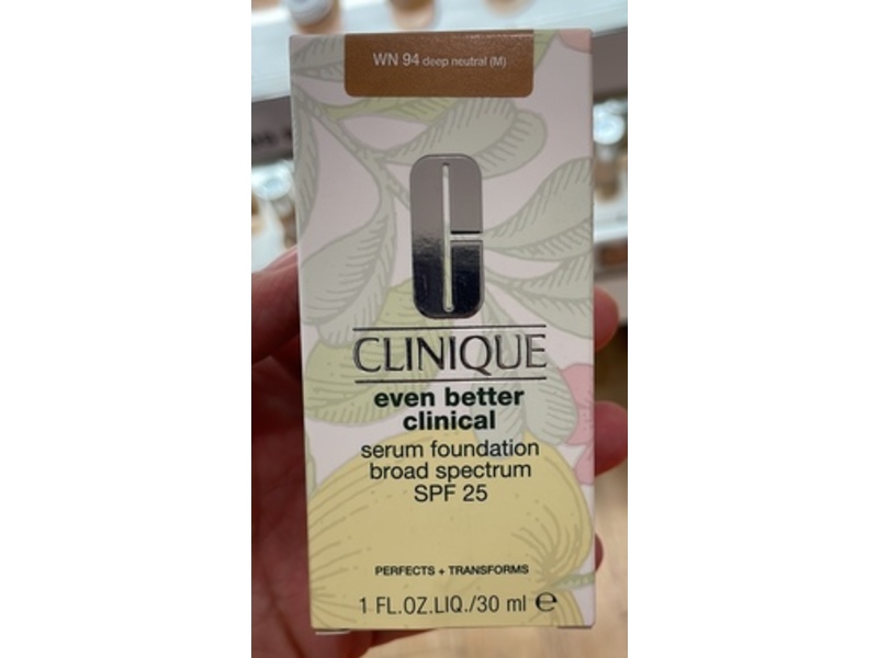 Clinique Even Better Clinical Serum Foundation, SPF 25, WN 94 Deep Neutral, 1 fl oz/30 mL
