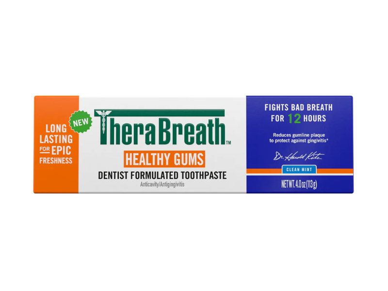 TheraBreath Healthy Gums Toothpaste, Clean Mints, 4 oz/113 g, Pack Of 2