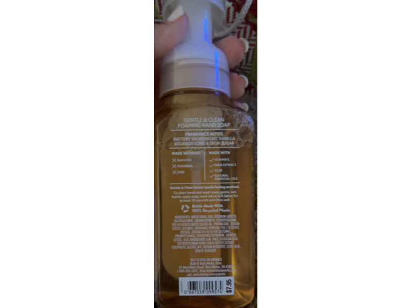 Bath & Body Works Gentle + Cleaning Foaming Hand Soap, Merry Cookie, 8.75 fl oz/259 mL