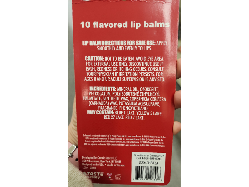 Taste Beauty Flavored Lip Balms Set, 1.2 oz/34 g