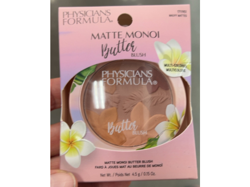 Physicians Formula Matte Monoi Butter Blush, Mauvy Mattes, 0.15 oz/4.5 g