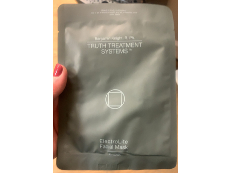 Truth Treatment Systems Electrolite Facial Mask, 1 Count