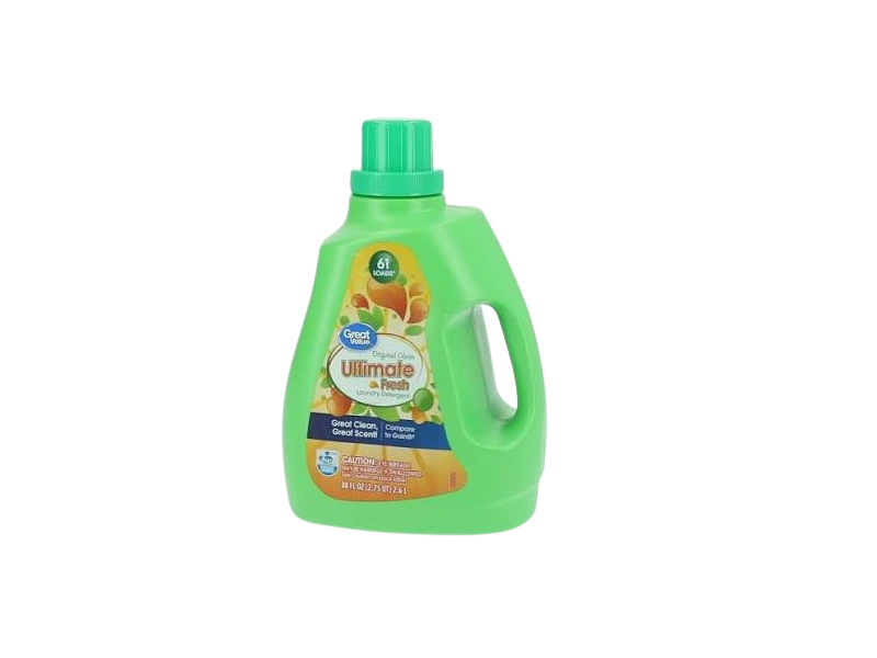 Great Value Ultimate Fresh Laundry Detergent, Original Clean, 61 Loads, 88 fl oz/2.6 L