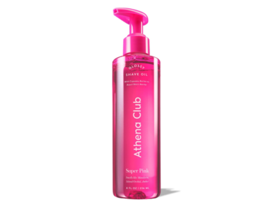 Athena Club Glossy Shave Oil, Super Pink, 8 oz/236 mL