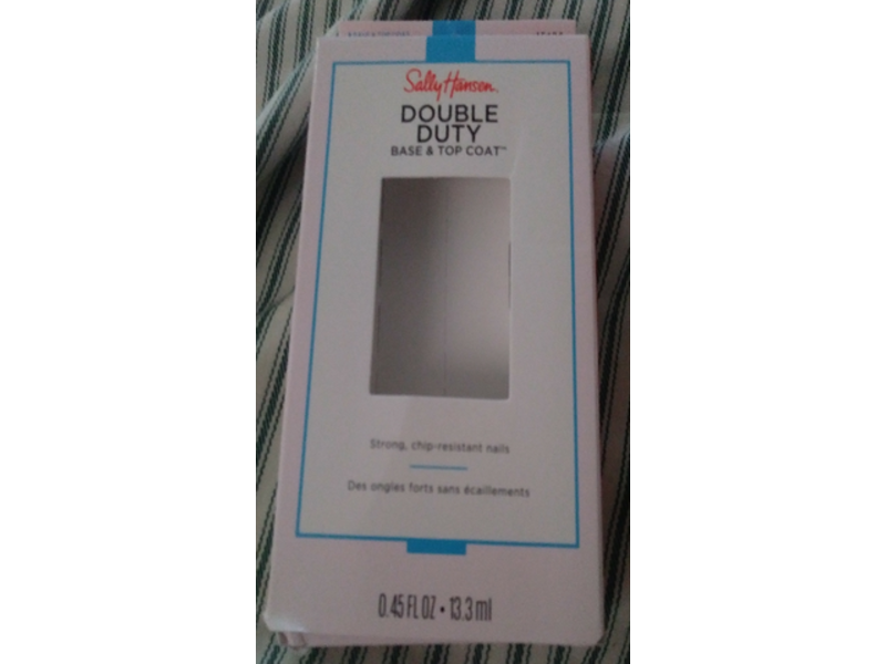 Sally Hansen Double Duty Base & Top Coat, 0.45 fl oz/13.3 ml, Pack Of 2