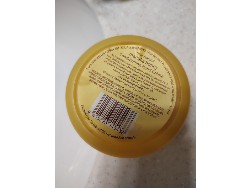 Wild Ferns Hand and Nail Cream, Manuka Honey, 2.87 oz/85 mL