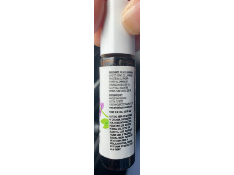 365 Whole Foods Market Roll On, Tranquil Lavender, 0.31 fl oz/9.2 mL