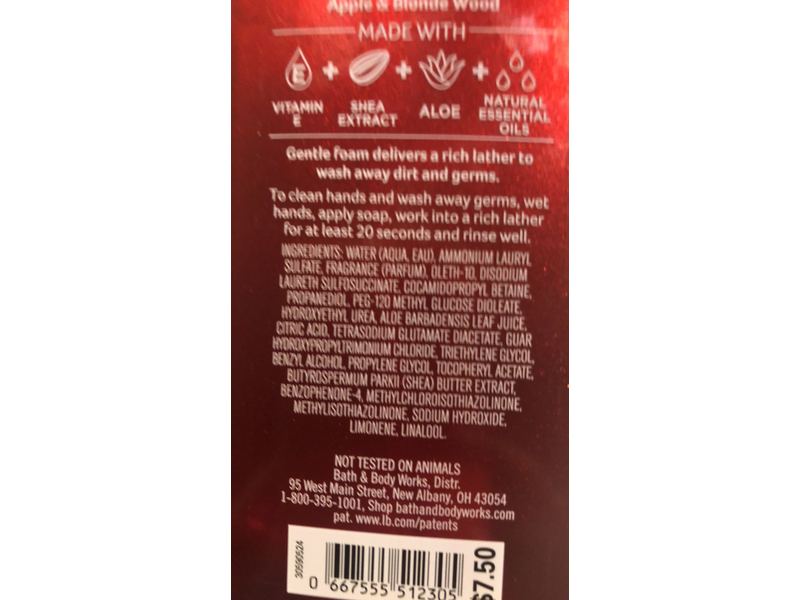 Bath & Body Works Gentle Foaming Hand Soap, Frosted Cranberry, 8.75 fl oz/259 mL