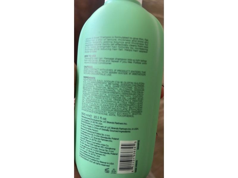 Shakebar Volume & Boost Shampoo, 10.1 fl oz/300 mL