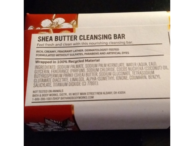 Bath & Body Works Shea Butter Cleansing Bar , Japanese Cherry Blossom, 5 oz/141.75 g