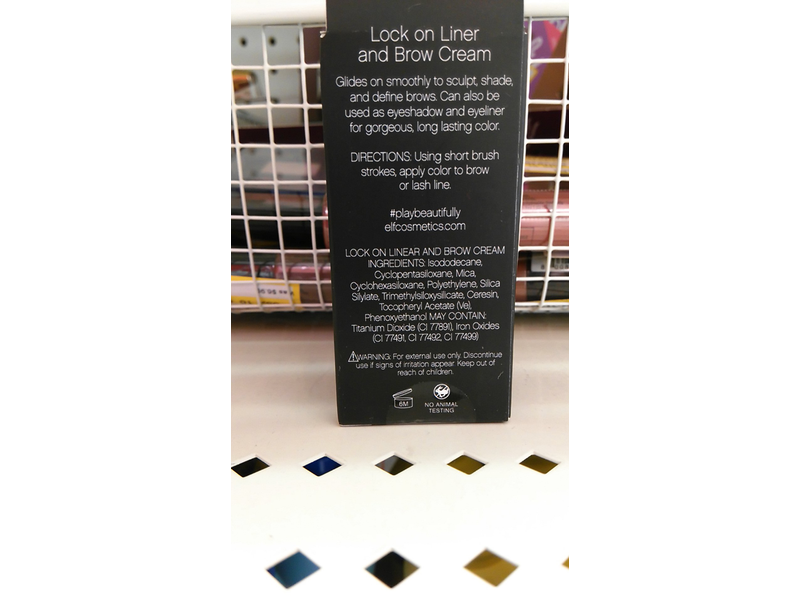 e.l.f. Cosmetics Lock On Liner and Brow Cream, Espresso, 0.19 oz