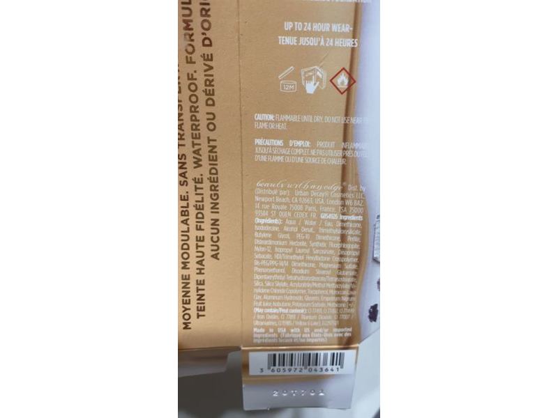 Urban Decay Stay Naked Weightless Liquid Foundation, 20 WY Fair, 1.0 fl oz/30 mL