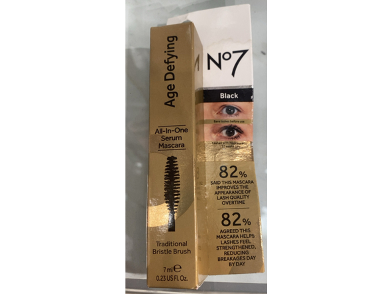 No7 Age Defying All-in-One Mascara, Black, 0.23 fl oz/7 mL