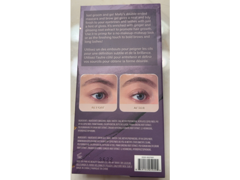 Mally Clearly Gorgeous Mascara & Brow Gel Duo, Clear, 0.05 oz/1.3 g