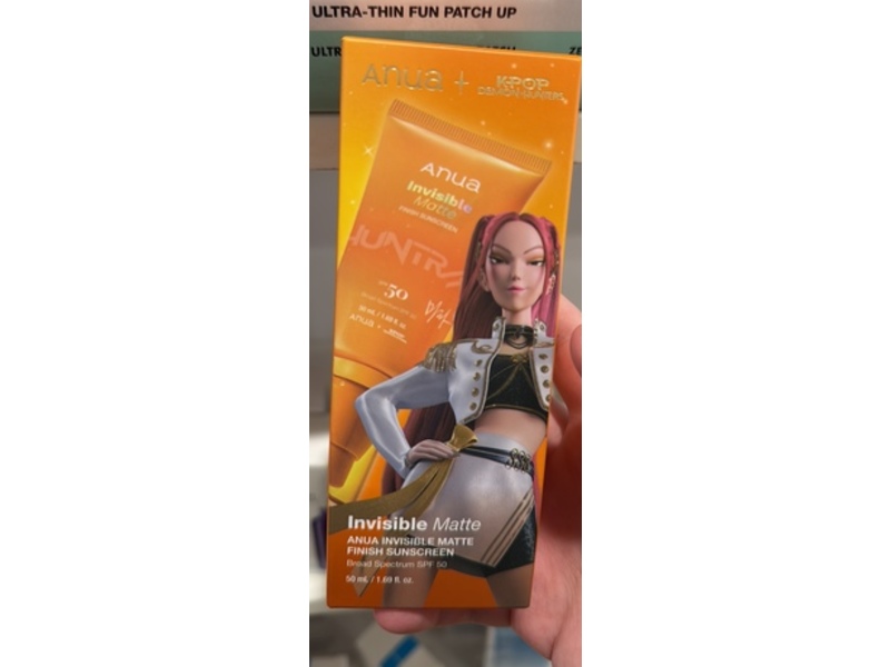 Anua Invisible Matte Finish Sunscreen, SPF 50, 1.69 fl oz/50 mL