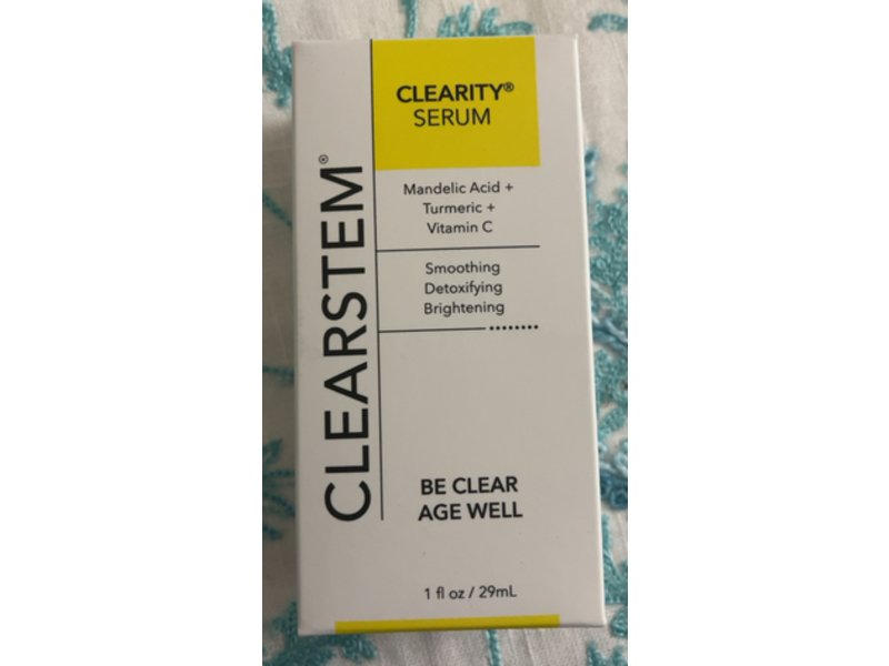 Clearstem Clearity Serum, Mandelic Acid + Turmeric & Vitamin C, 1 fl oz/29 mL