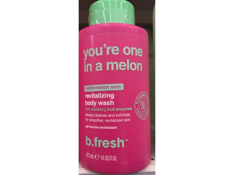 b.fresh You're One In A Melon Body Wash, Watermelon Mint, 16 fl oz/473 mL