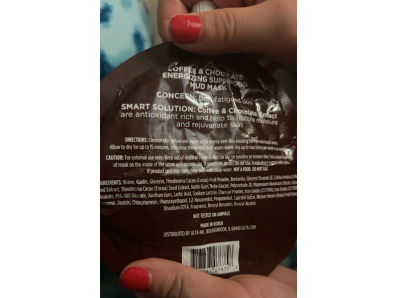 Ulta Beauty Moisturizing Superfood Mud Mask, Coffee & Chocolate, 1.8 oz/50 g