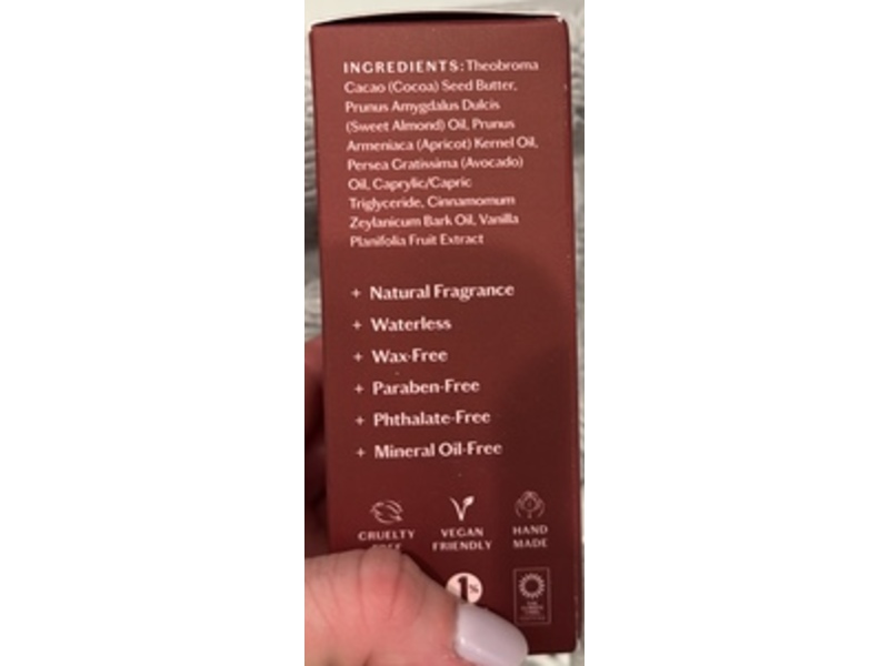 Kate McLeod The Body Stone Lotion Bar, Spicy Cacao, 3.18 oz/90 g