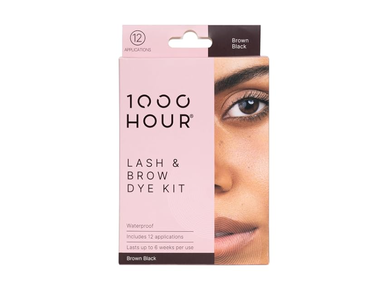 1000 Hour Lash & Brow Dye kit, Brown Black, 12 Applications