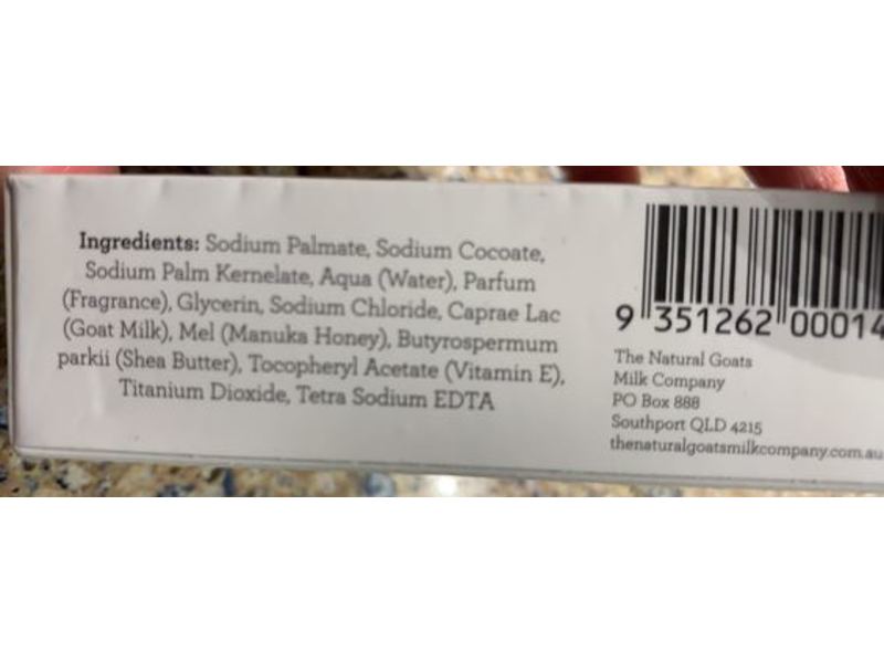 The Natural Goats Milk Company Soap Bar, Manuka Honey, 100 g