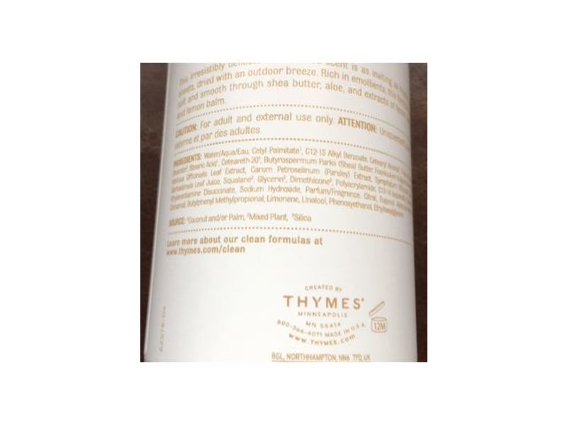 Thymes Hand Lotion, Washed Linen, 9 fl oz