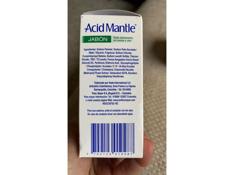 Acid Mantle Jabon con Provitamina B5, 9 g, 3 count