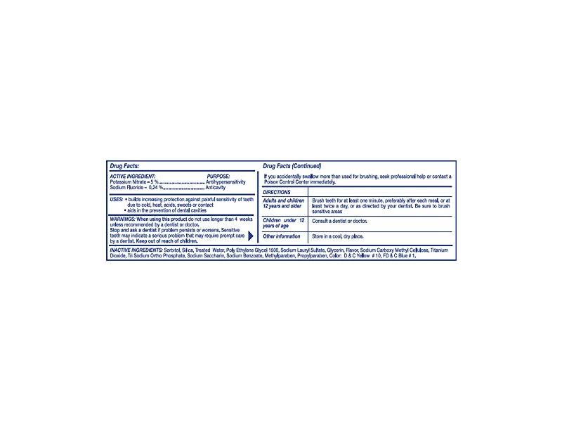 Freshmint Sensitive Anticavity Fluoride Toothpaste, Fresh Mint, 4.3 oz/122 g, Pack Of 6