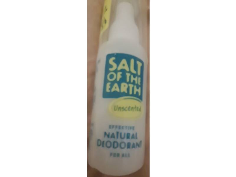Salt of The Earth Spray Deodorant, Unscented, 50ml