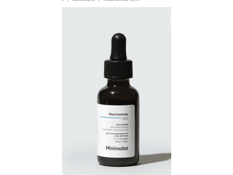 Minimalist Face Serum, Niacinamide 05%, 1 fl oz/30 mL