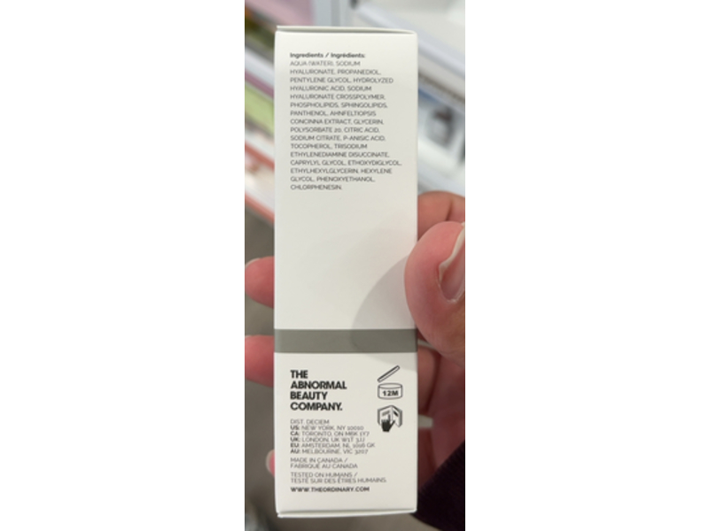 The Ordinary Hydrators & Oils, Hyaluronic Acid + Pro - Vitamin B5 & Ceramides, 1 fl oz/30 mL