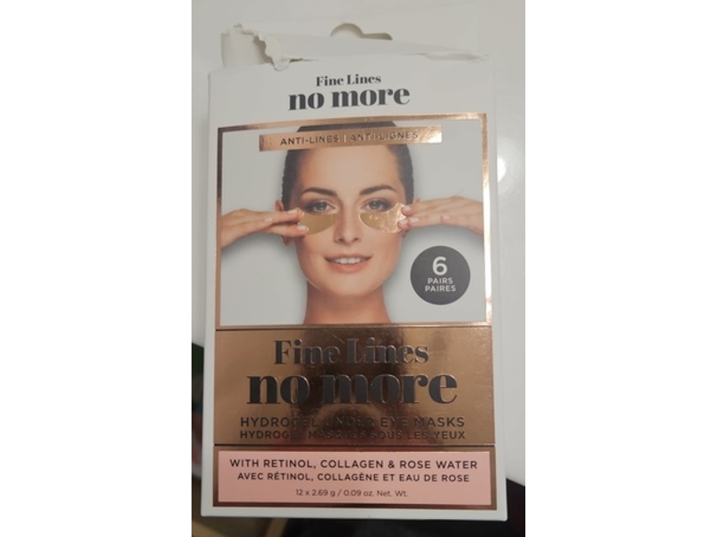 Danielle Creations Fine Lines No More Hydrogel Under Eye Masks, 0.09 oz/2.69 g, 6 Pairs