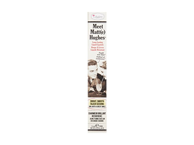 theBalm Meet Matte Hughes Lip Color, Charming, 0.25 fl oz