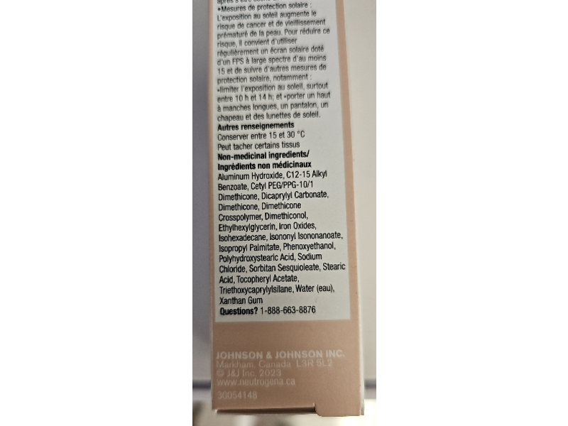 Neutrogena Purescreen + Mineral UV Tint Face Liquid Sunscreen, SPF 30, Light, 32 mL