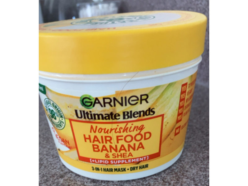 Garnier Ultimate Blends 3-In-1 Hair Mask, Banana & Shea, 400 mL