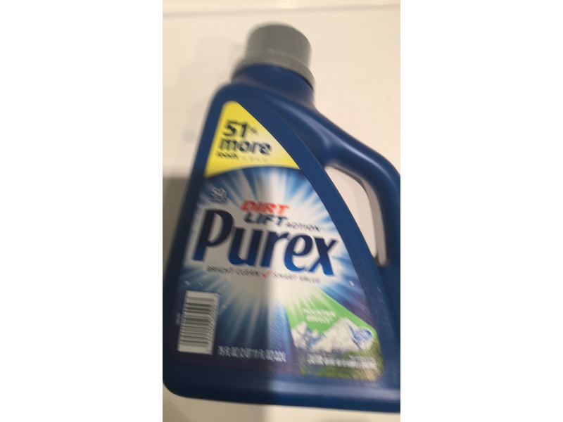 Purex Dirt Lift Action Laundry Detergent, Mountain Breeze, 50 Loads, 75 fl oz/2.2 L