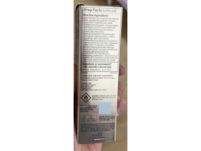 Lancome Teint Idole Ultra Wear Sunscreen, 215C, SPF 25, 1.0 fl oz/30 mL