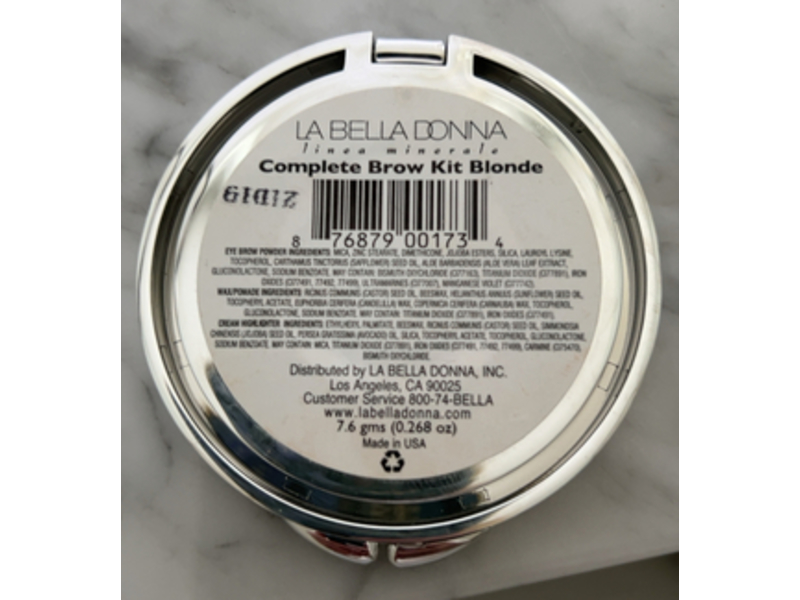 La Bella Donna Complete Brow Kit, Blonde, 0.268 oz/7.6 g