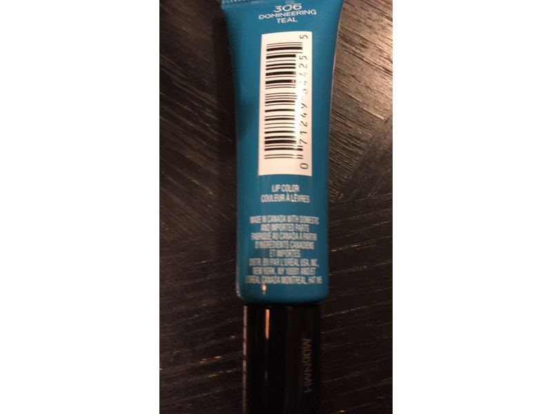 L'Oréal Paris Infallible Paints/Lips, Domineering Teal, 0.27 fl. oz.