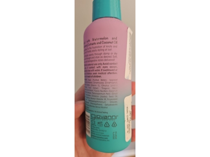 Giovanni Eco Chic Kids Leave-In Conditioning & Styling Elixir, 4.5 fl oz/133 mL