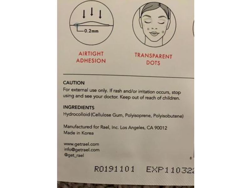 Rael Beauty Miracle Patch Invisible Spot Cover, 24 Count