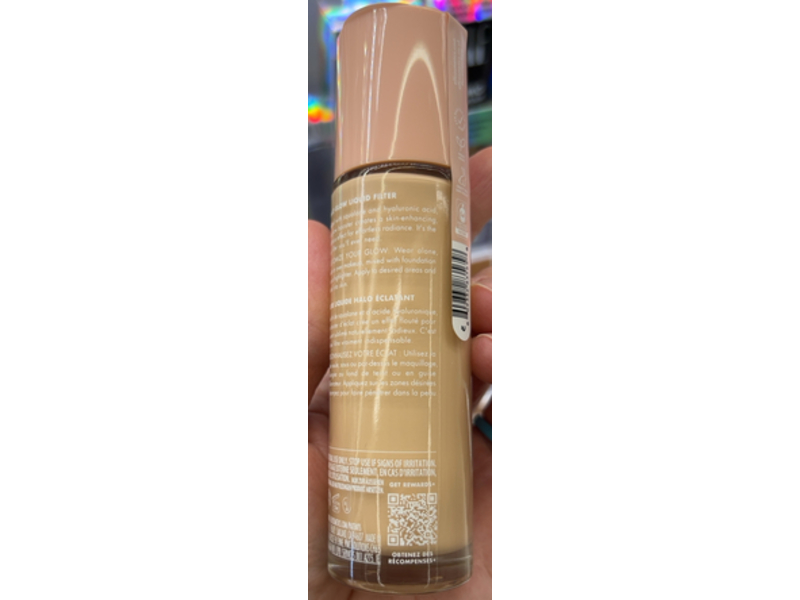 e.l.f. Halo Glow Liquid Filter, 0.5 Fair, 1.06 fl oz/31.5 mL