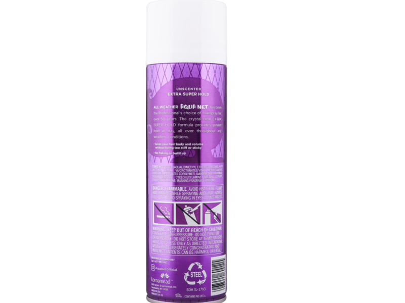 Aqua Net Extra Super Hold Professional Hair Spray, Unscented, 11 oz/312 g , Pack Of 3