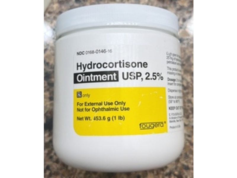 Hydrocortisone Ointment USP, 2.5%, 453.6 g, Fougera (RX)