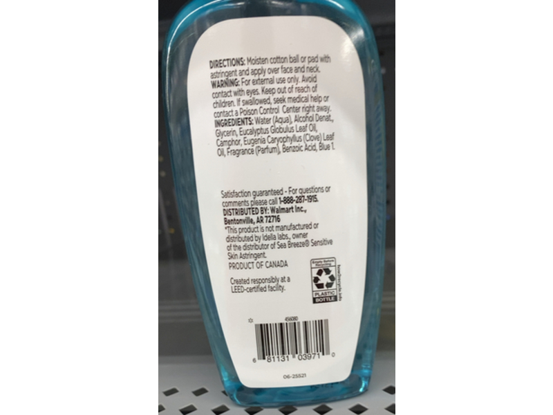 Equate Beauty Astringent Deep Cleaning, 10 fl oz/296 mL