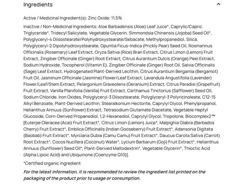 Eminence Daily Defense Tinted Sunscreen, SPF 50+, 1.7 fl oz/50 mL