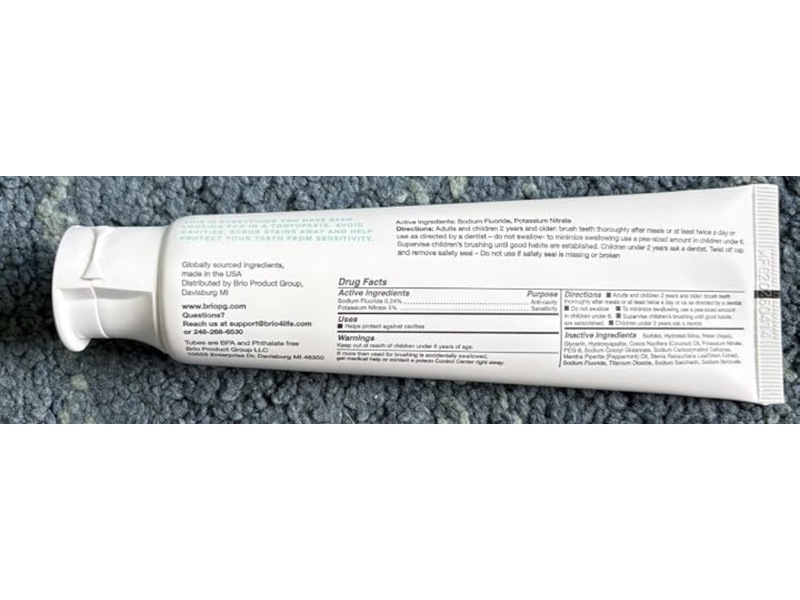 Ollie Toothpaste, Fresh Mint, 4 oz/113 g