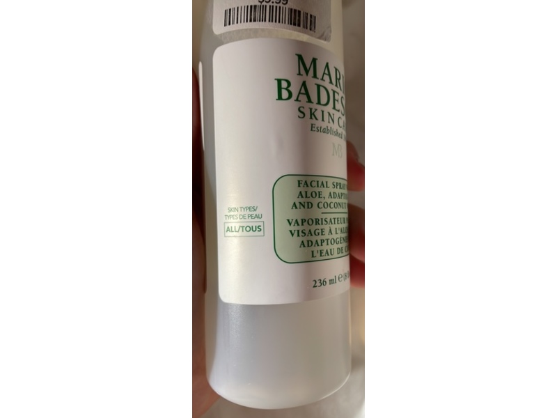 Mario Badescu Skin Care Facial Spray, Aloe + Adaptogens + Coconut Water, 8 fl oz/236 mL