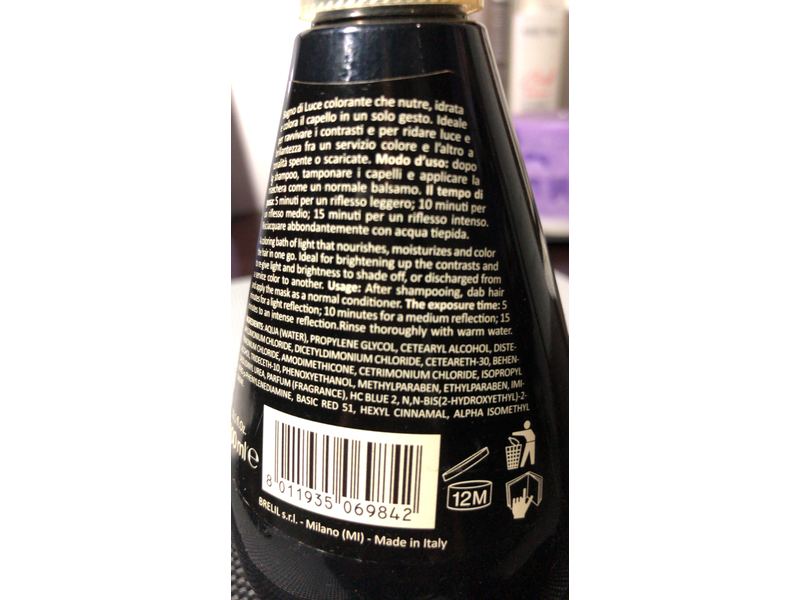 Brelil Professional Hi-Co High Color Colour Mask, 4 Deep Purple, 10.1 fl oz/300 mL